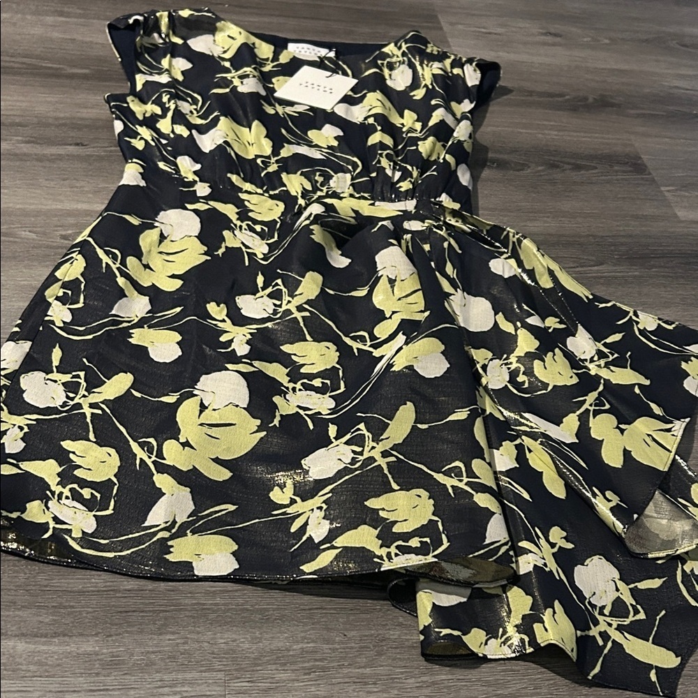 Tanya‎ Taylor Metallic Floral Dress